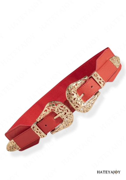 Ceinture Large Elastique Boucles Dorées | Esme