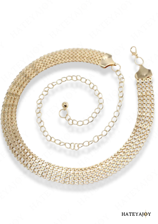 Ceinture Mailles Chaine Dorées | Tallulah