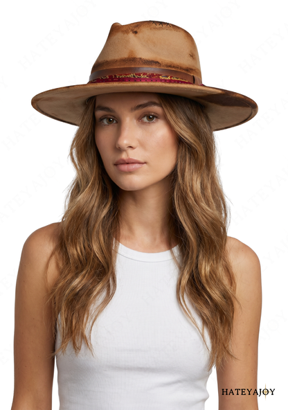 Chapeau Feutrine et Intemporel Boho Chic<br>Romy