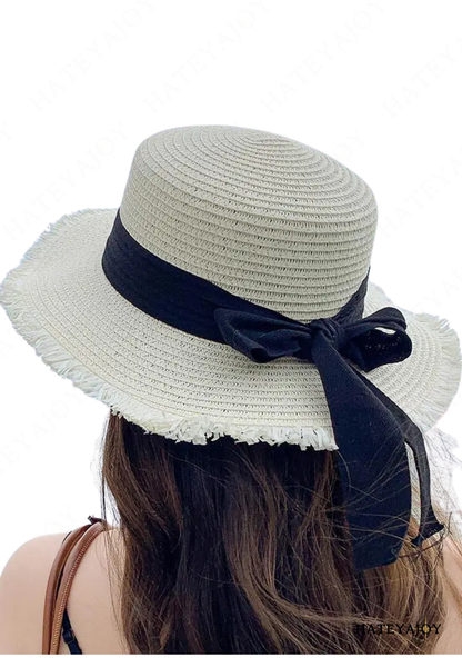 Chapeau De Paille Avec Nœud | Nelly