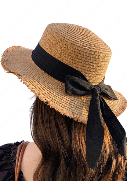 Chapeau De Paille Avec Nœud | Nelly