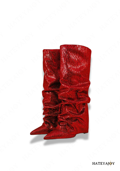 Bottes plissées femme<br>Lisy