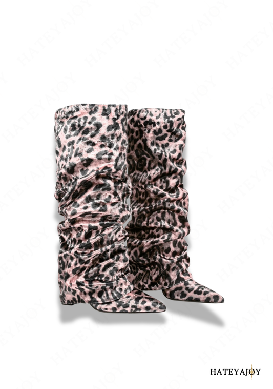 Bottes plissées femme Lisy