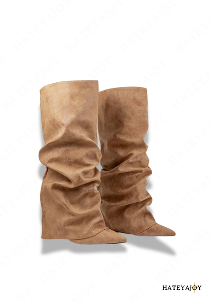 Bottes plissées femme<br>Lisy