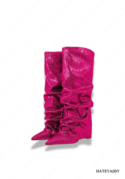 Bottes plissées femme<br>Lisy