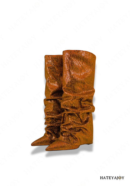 Bottes plissées femme<br>Lisy