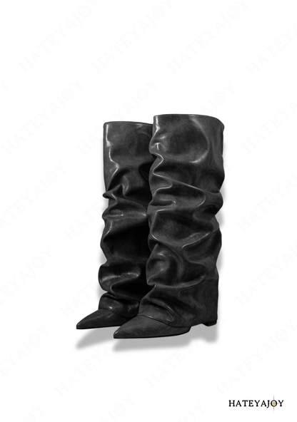 Bottes plissées femme<br>Lisy
