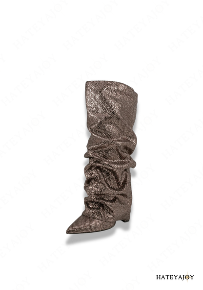 Bottes plissées femme<br>Lisy