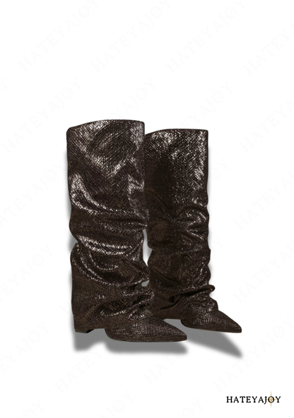 Bottes plissées femme<br>Lisy