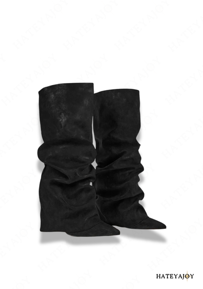 Bottes plissées femme<br>Lisy