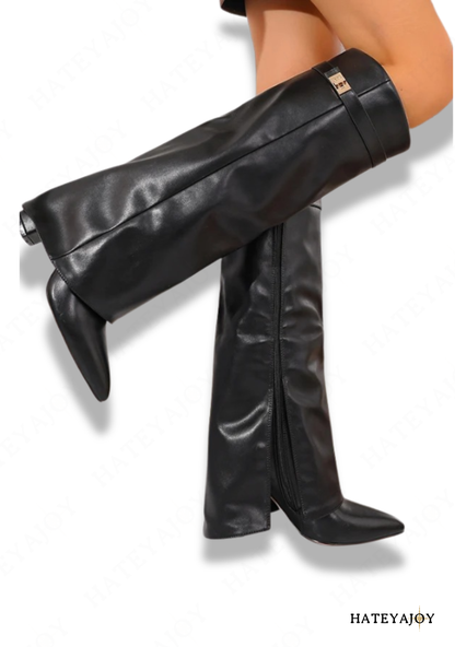 Bottes Hautes à talon carré<br>Teelt