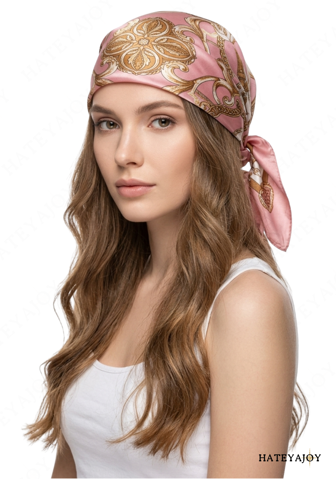 Foulard Carré Femme Effet Soie Imprimé Wild Soul