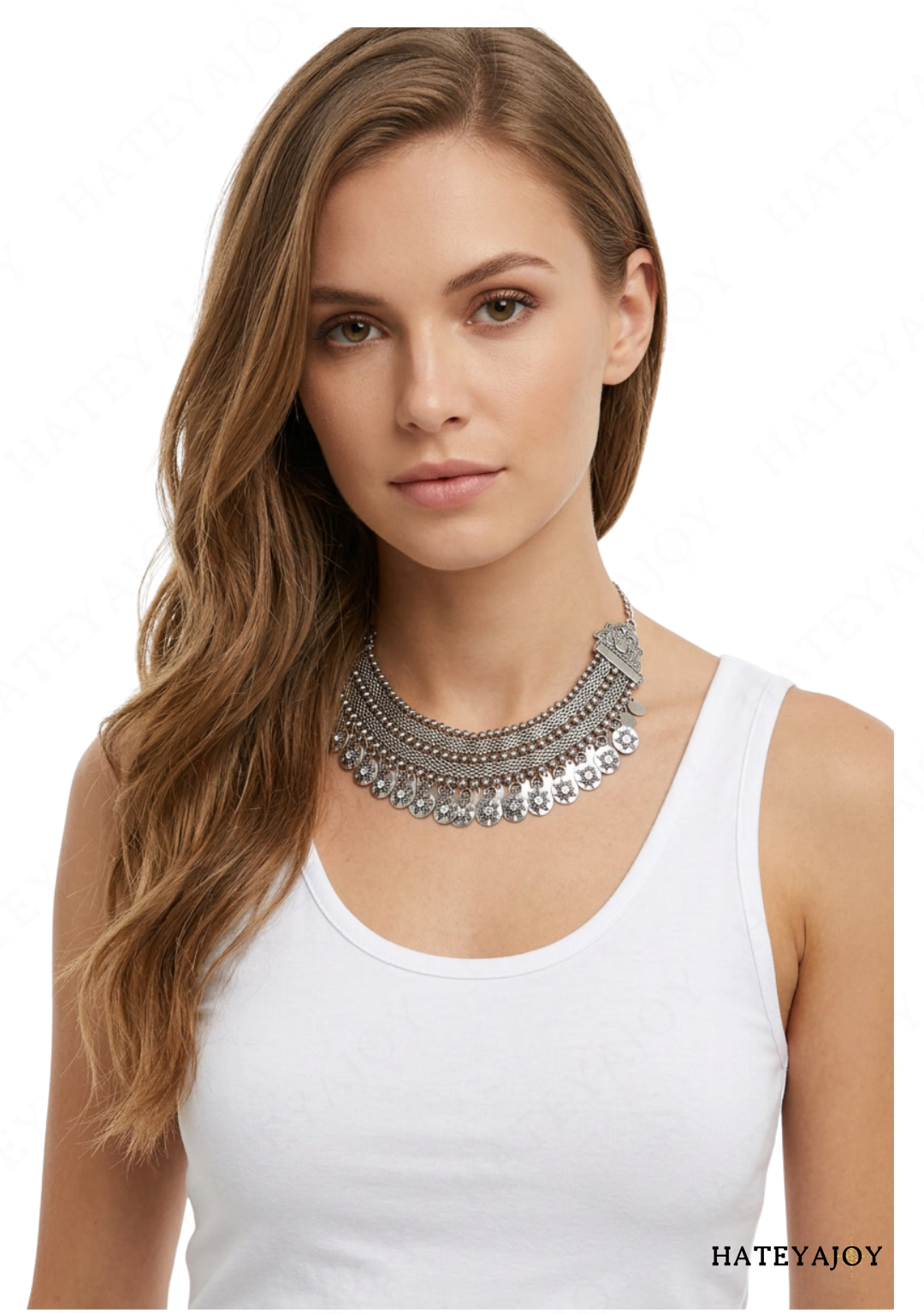 Collier Ras de Cou Pièces Bohème<br>Anyma