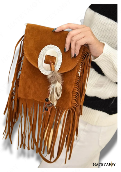Sac Bandoulière Femme En Daim<br>Indy
