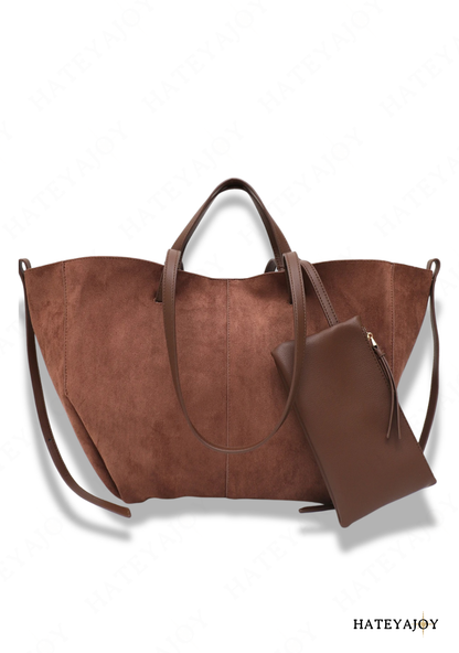 Sac Cabas Femme Imitation Daim<br>Bolybrown