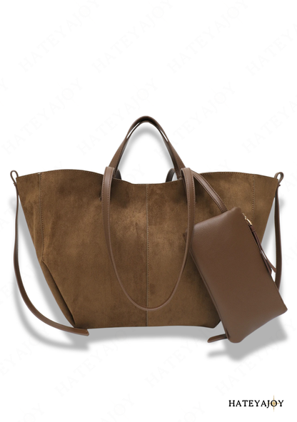 Sac Cabas Femme Imitation Daim<br>Bolybrown