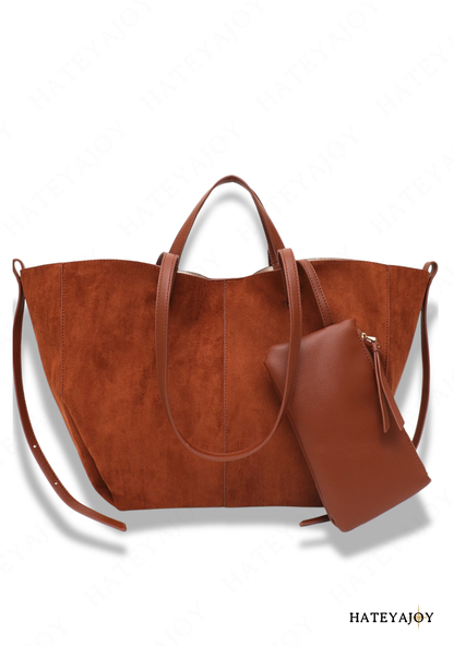 Sac Cabas Femme Imitation Daim<br>Bolybrown