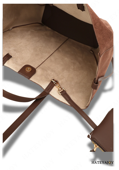 Sac Cabas Femme Imitation Daim<br>Bolybrown