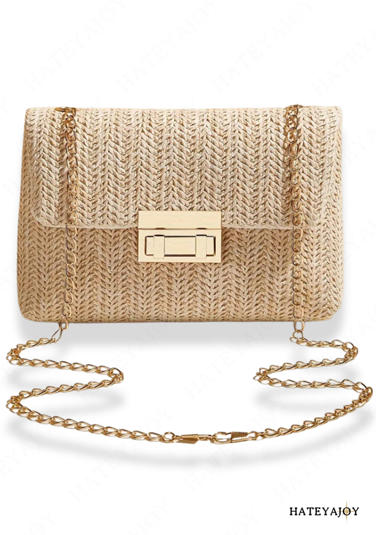 Sac A Main Bandoulière En Paille | Adrienne