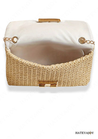 Sac A Main Bandoulière En Paille | Adrienne