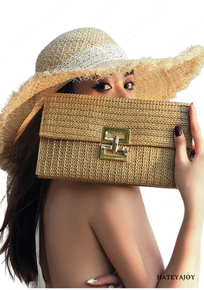 Sac Pochette En Paille | Loany