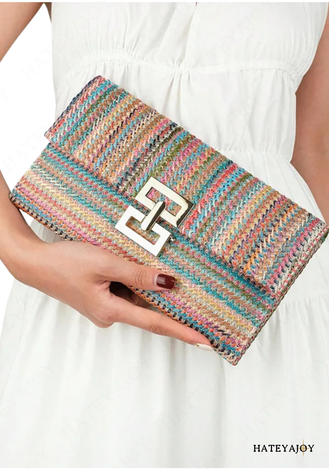 Sac Pochette En Paille | Loany