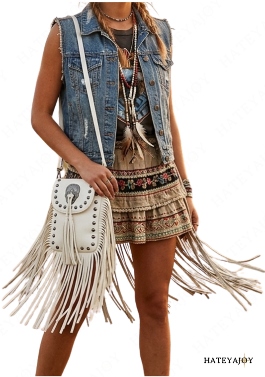 Petit Sac Bandoulière A Franges | Alessia