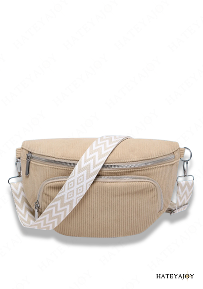 Sac Banane Femme Velours Côtelé<br>India
