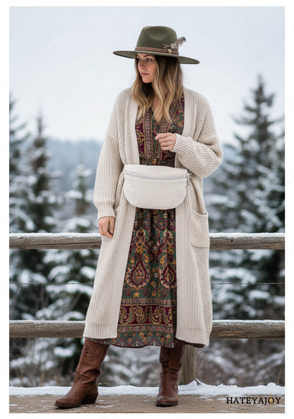 Sac Banane Femme Velours Côtelé<br>India