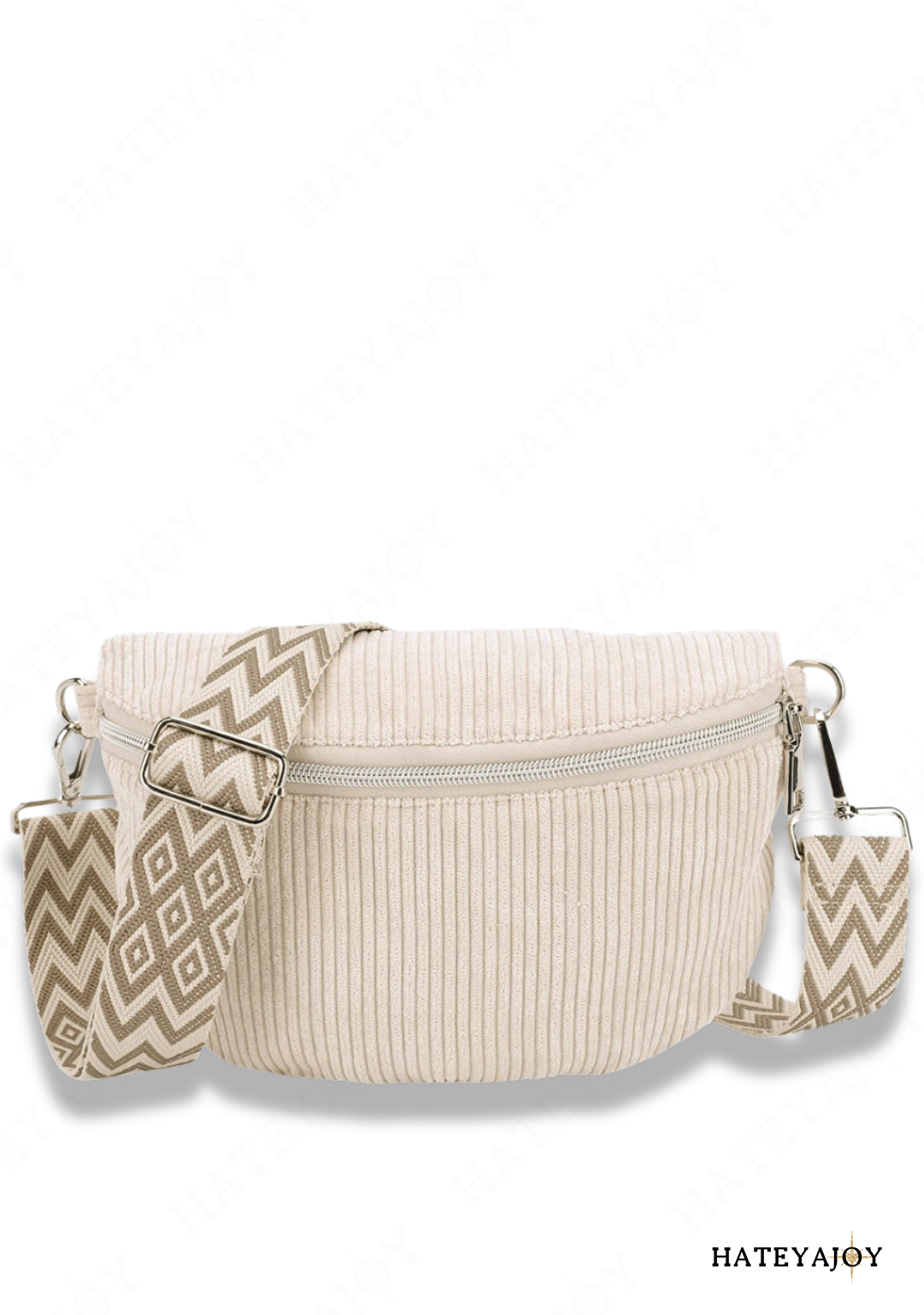 Sac Banane Femme Velours Côtelé<br>India
