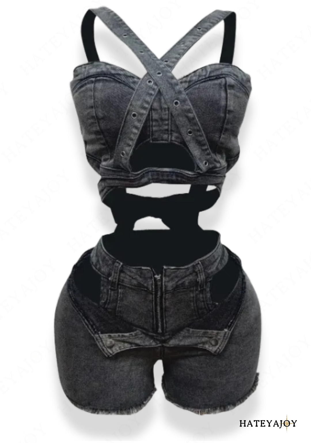 Combi Short Jeans Femme | Coy