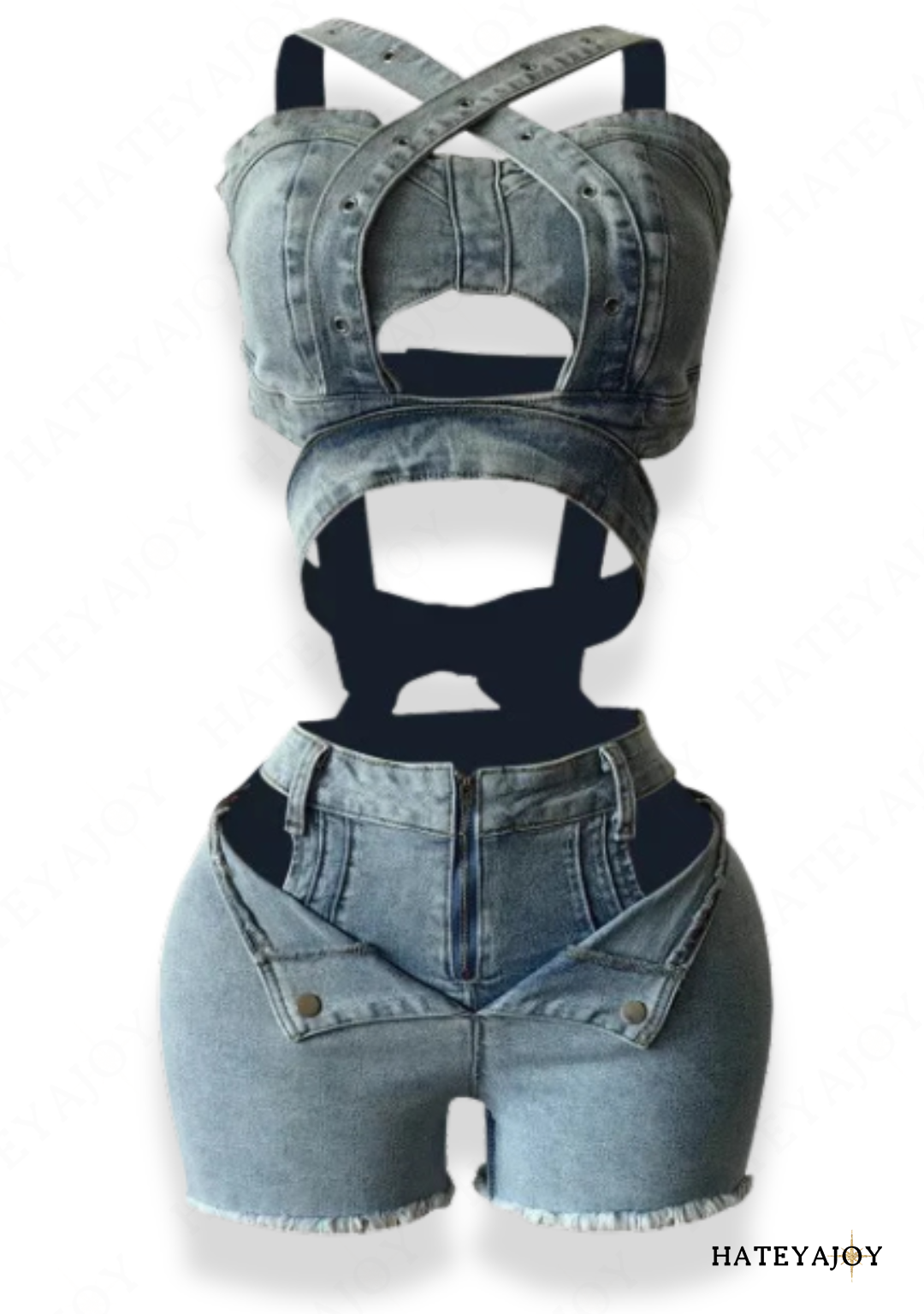 Combi Short Jeans Femme | Coy