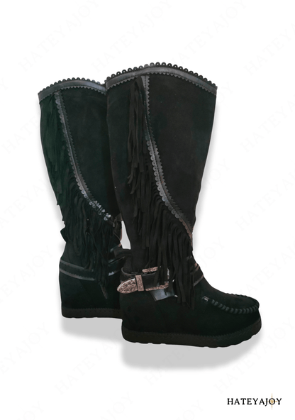 Bottes Talons Compensées Noir<br> Joyce