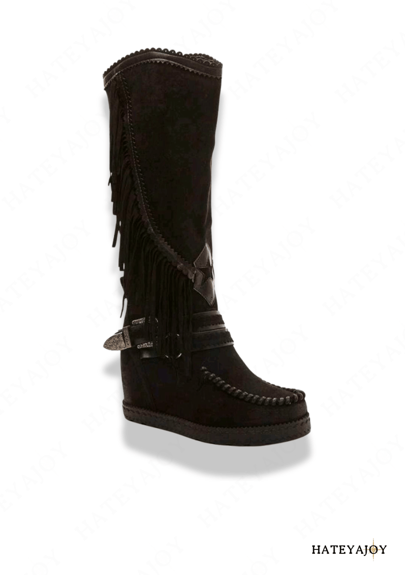Bottes Talons Compensées Noir Joyce