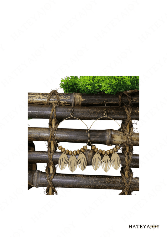 Boucles d’oreilles Nature Boho Plumes <br>Rêve
