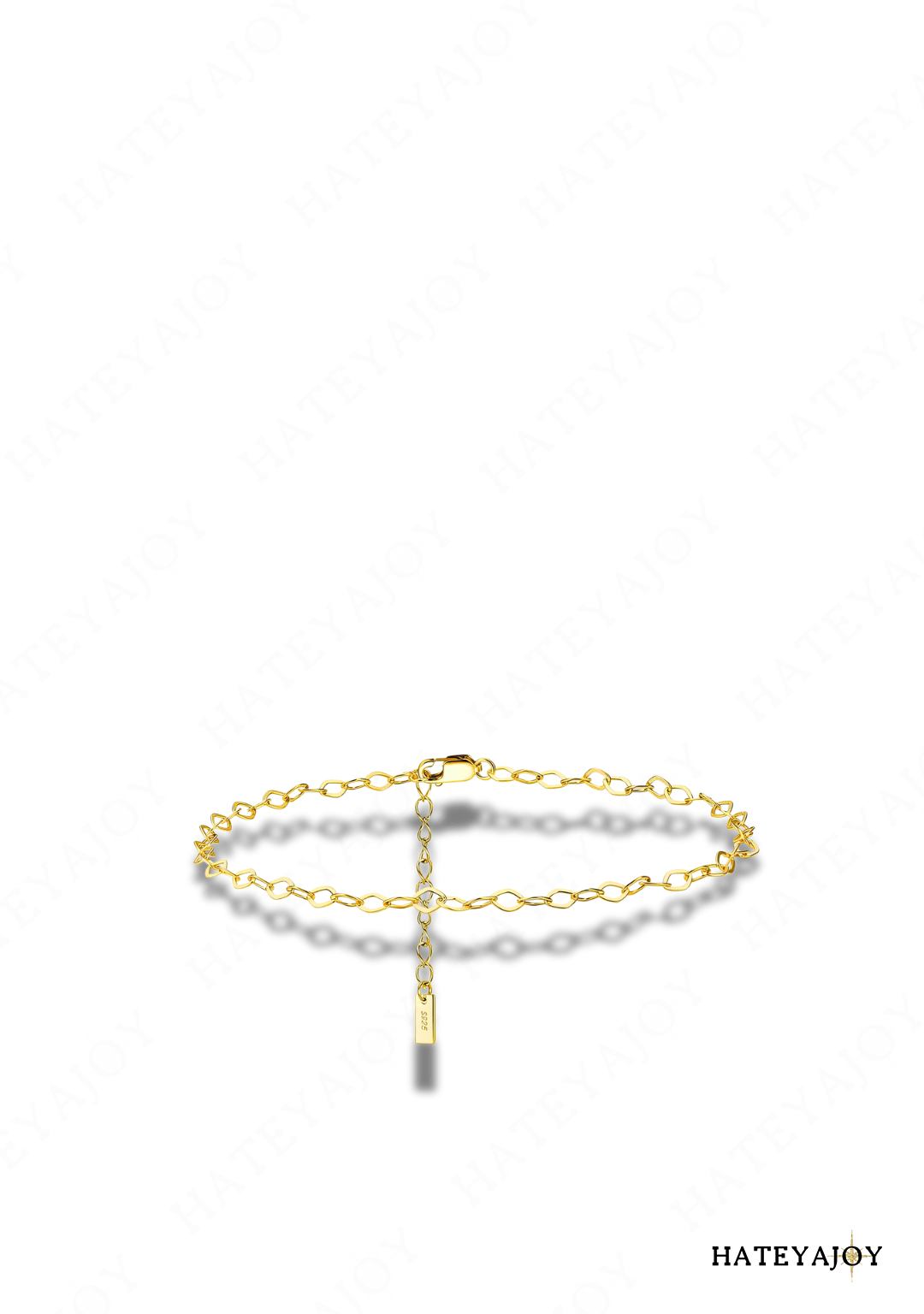 Bracelet de Cheville Fin Boho | Line | HateyaJoy Doré