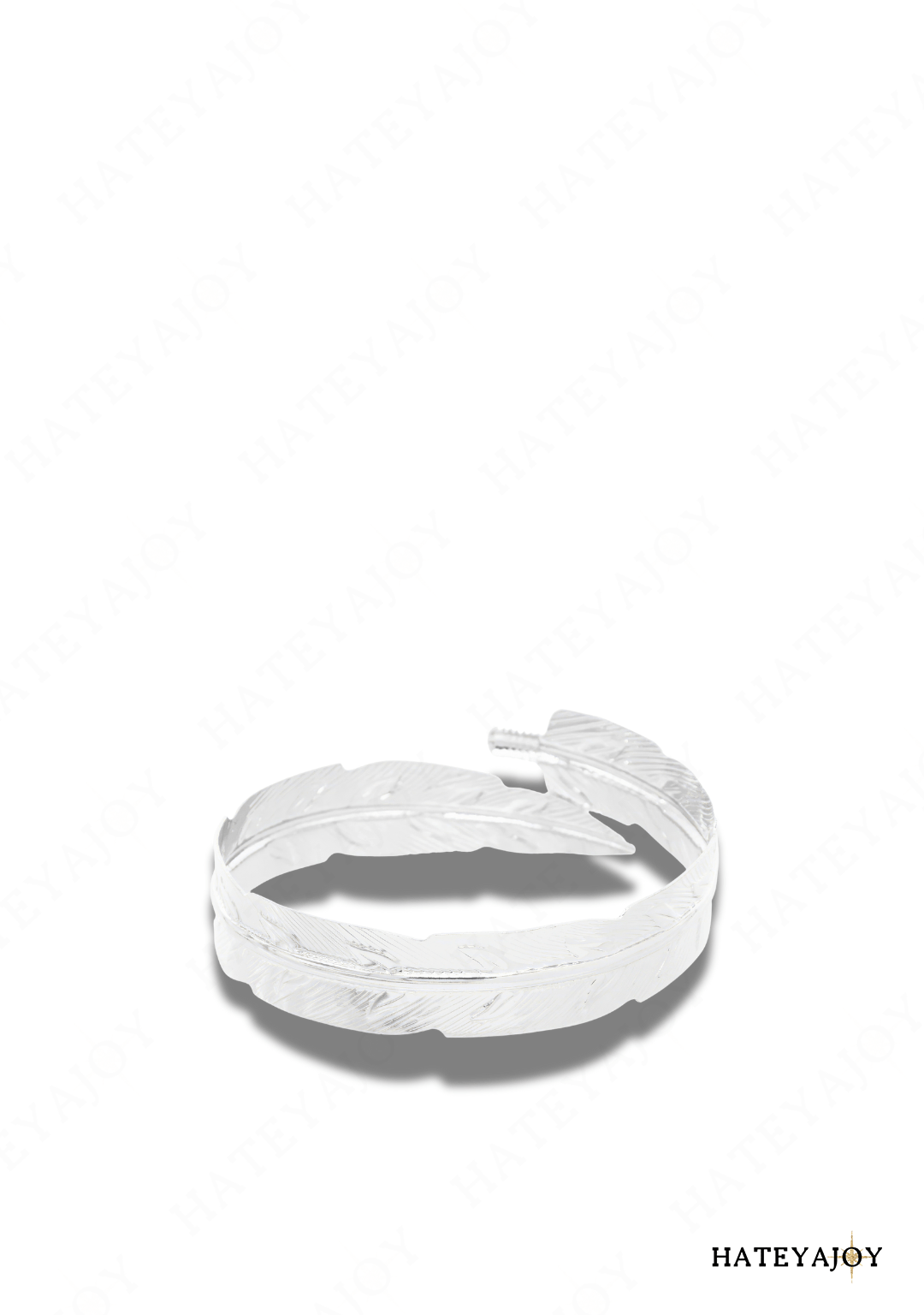 Bracelet Feuilles Ouvertes Boho | Iras | HateyaJoy Argenté Métal