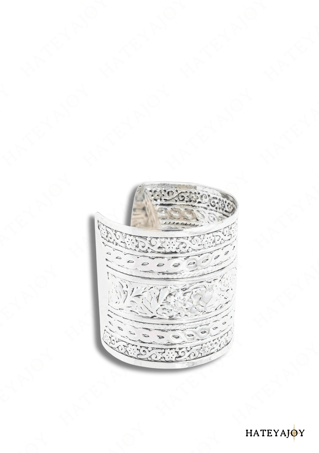 Bracelet Manchette Métal | Aya | HateyaJoy Argenté