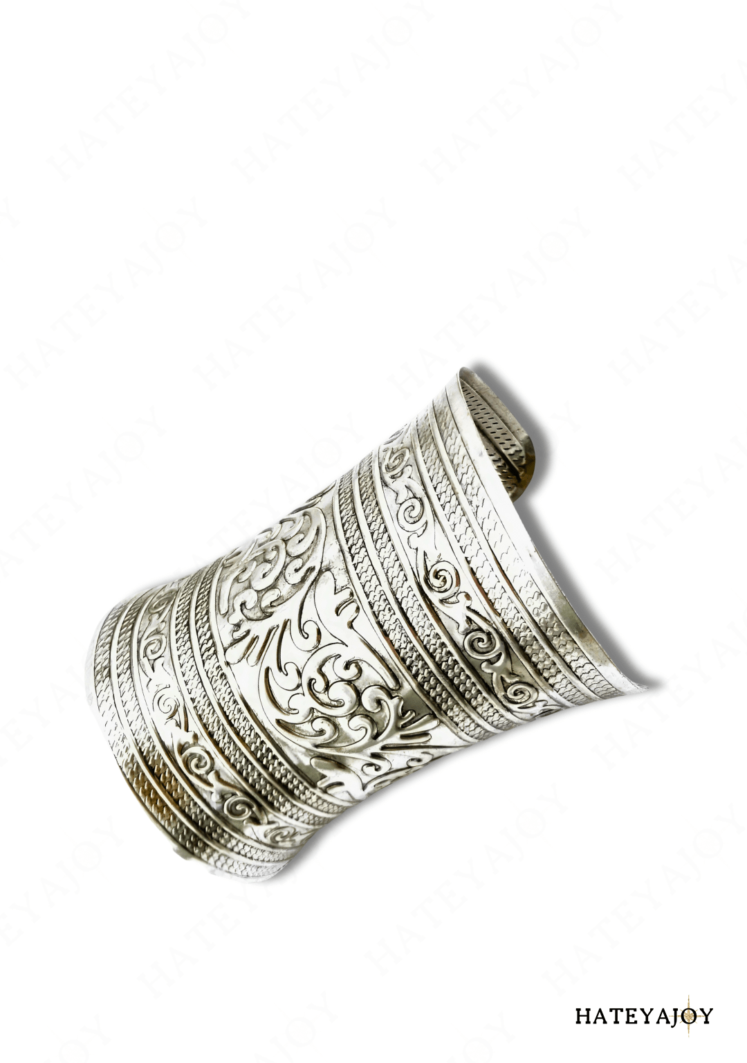 Bracelet Manchette Vintage | Aztèque | HateyaJoy Vintage Argenté
