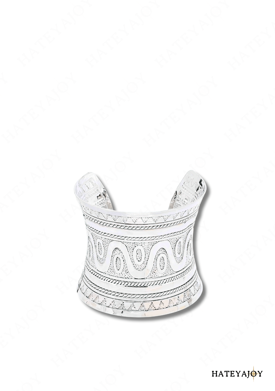 Bracelet Métal Vintage Bohème | Eyota | HateyaJoy Argenté