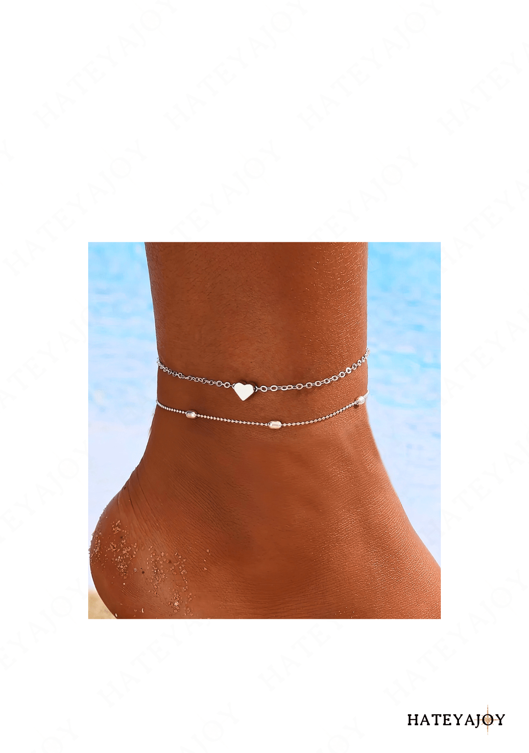 Bracelets de Cheville Fin Look Bohème Chic | Lovo | HateyaJoy Argenté