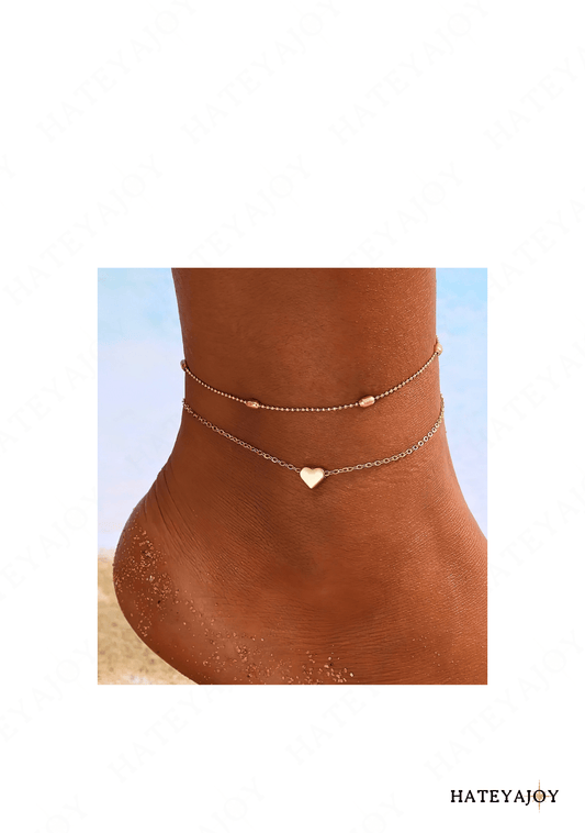 Bracelets de Cheville Fin Look Bohème Chic<br>Lovo