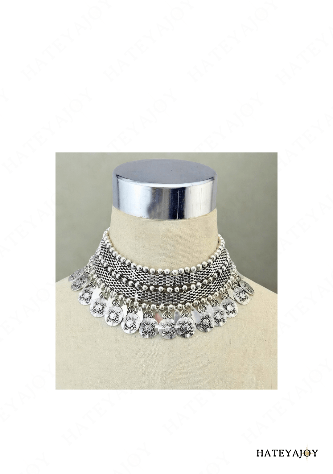 Collier Ras de Cou Pièces Bohème | Anyma | HateyaJoy