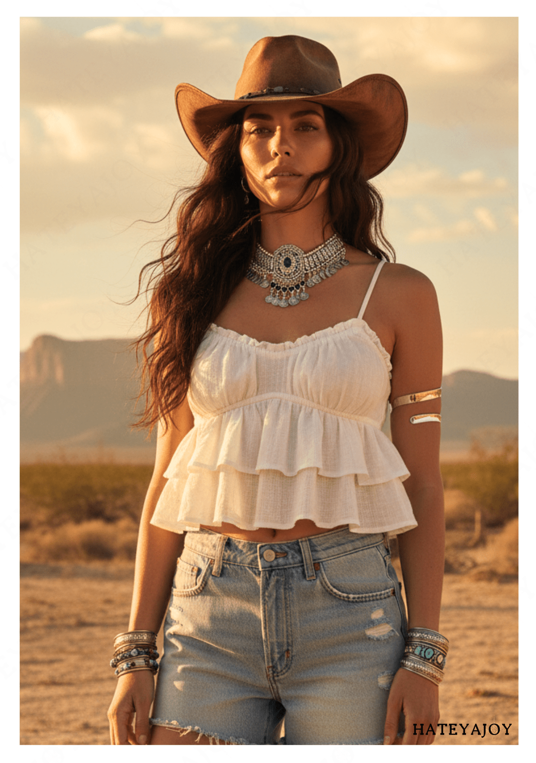 Collier Ras-de-Cou Gros Pendentif Boho<br>Ahanna