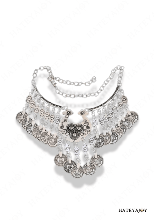 Collier Ras-du-cou Bijou Bohème Tribal<br>Iroquois