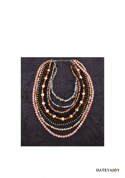 Collier Sautoir Multi -rangs Bohème<br>Osery
