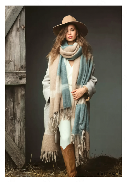 Grande Écharpe Plaid<br>Helena