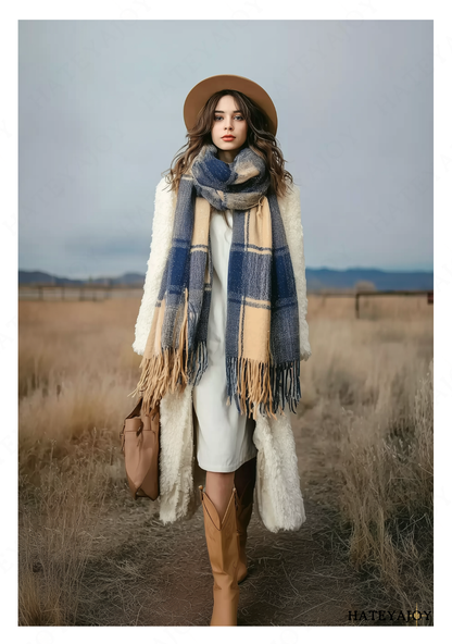 Grande Écharpe Plaid<br>Helena