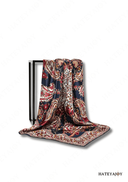 Foulard Carré Femme Effet Soie Imprimé <br>Wild Soul