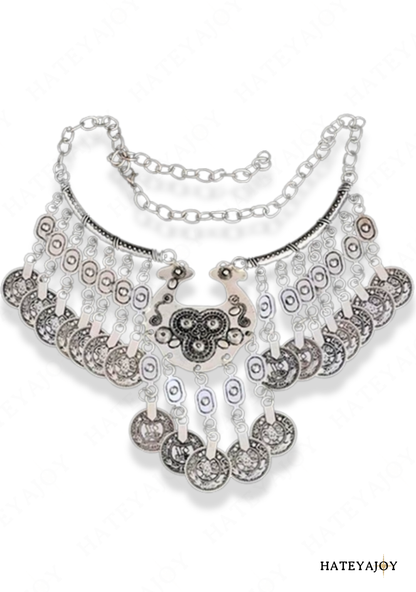 Collier Ras-du-cou Bijou Bohème Tribal<br>Iroquois